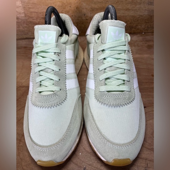 Adidas I-5923 SUEDE Womens Size 6.5 Running Shoes Sneakers Mint Green - Picture 3 of 12